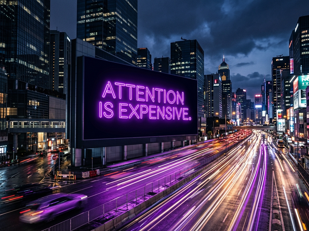 More Ads - Attention is Expensive